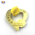 Lencana Beg Metal Gold Heart