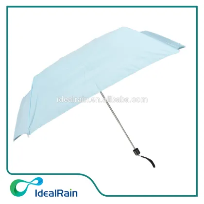 Soft Blue Lightweight Collapsible Stroller Folding Umbrella