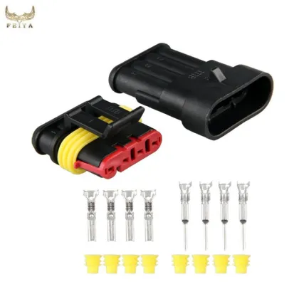 Customized Delphi PA66 Waterproof Auto Electrical Connectors