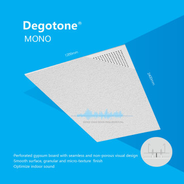 Acoustic plaster with Perforated gypsum board