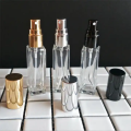 5 ml de mini-bouteille de parfum en verre carré avec capuchon