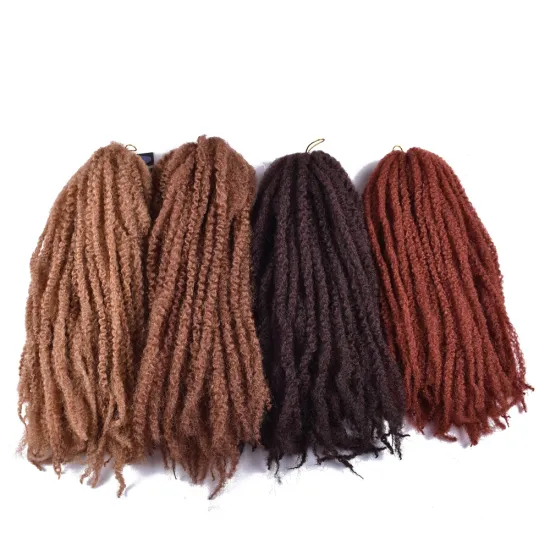 Hot sell 18 inch 100g afro kinky curly twist braiding hair crochet afro kinky dreadlocks marley twist hair