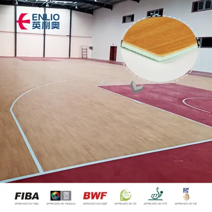 Anti-Slip pvc indoor sports floor wood flooring