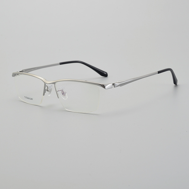 Half-Rim Titanium Eyeglasses