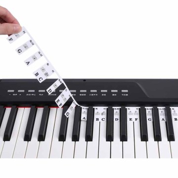 Reusable Removable 88 Key Piano Note Labels Guide for Electronic Keyboards - Beginner Stickers