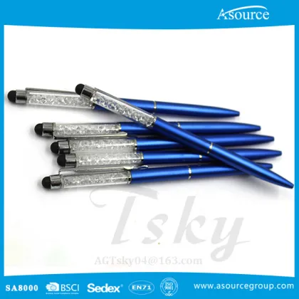 Lady Use Crystal Charm Pen