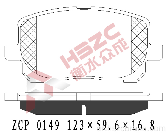 FMSI D923 CAR CAR CERAMIC BRAKE PAND FOR HAVAL