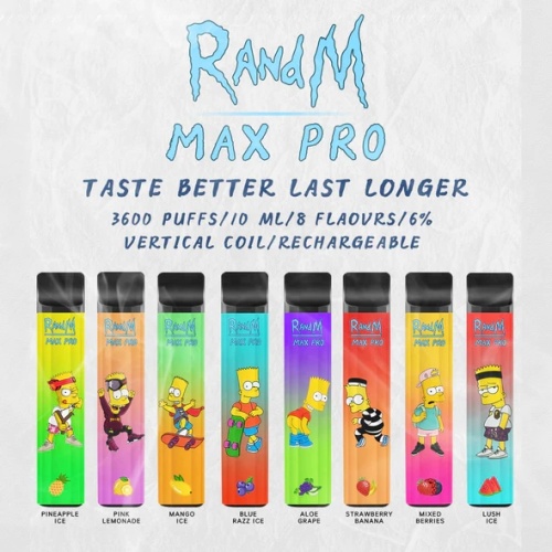 Wholesale RandM Max Pro Cartoon Disposable Vape
