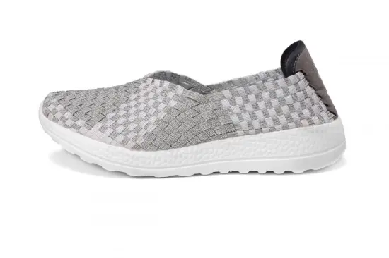 High Breathability Stretch Woven Upper Women Slip-ons