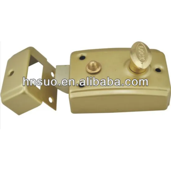power coating with brass latch iron rim lock type