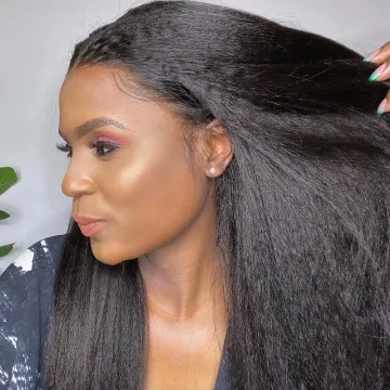Wholesale 13X4 HD Lace Frontal Wigs Brazilian Hair Kinky Straight Frontal Wigs for Black Women