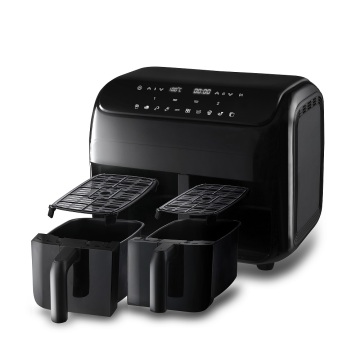 Household 8L Touch Screen Double Air Fryer Electric Deep Fryer Oven air fryers on sale With 2 Independent Baskets