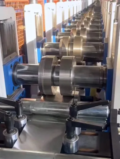 Elevator door profile production line