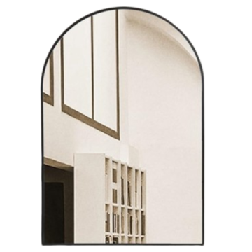 Arched Wall Mirrors for Bathroom and Bedroom - Metal Frame Mirrors