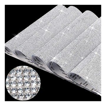 Hot Sale Popular DIY Car Stickers: Shiny Rhinestone Sheets with Self-Adhesive Glitter Crystal - Get 2 Sheets Free!