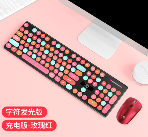 104 teclado y mouse inalámbricos para juegos de oficina clave