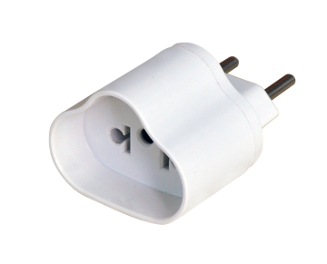 SAFELINE Universal Smart Plug: Multi-Adapter for Brazil, USA, Germany, and Japan - 2 PIN, 10A, 250V with Patented Technology