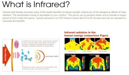 2014 New Generation Far Infrared Dynamic Sauna Home KN-003B