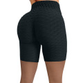 Los deportes de la burbuja de las mujeres ponen en cortocircuito los pantalones calientes de los cortocircuitos del entrenamiento del ajuste delgado del arco de la cintura alta