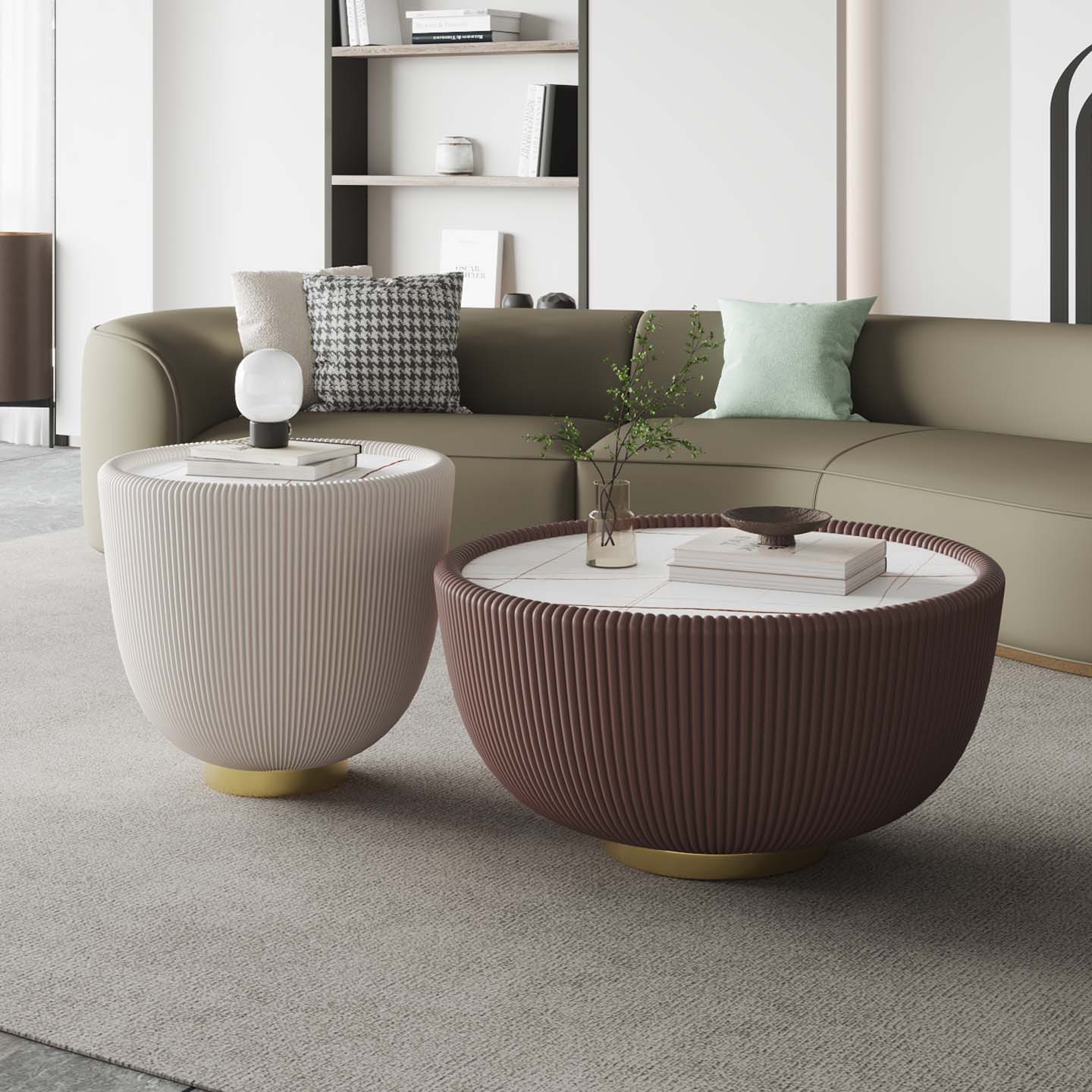 Nordic rock plate coffee table 4