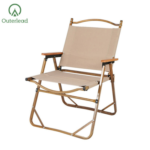 double camping chair Adjustable Folding High Back Padded Lawn Chair Supplier