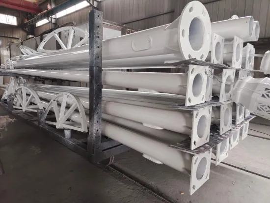 Galvanized Steel Solar Street Light Pole