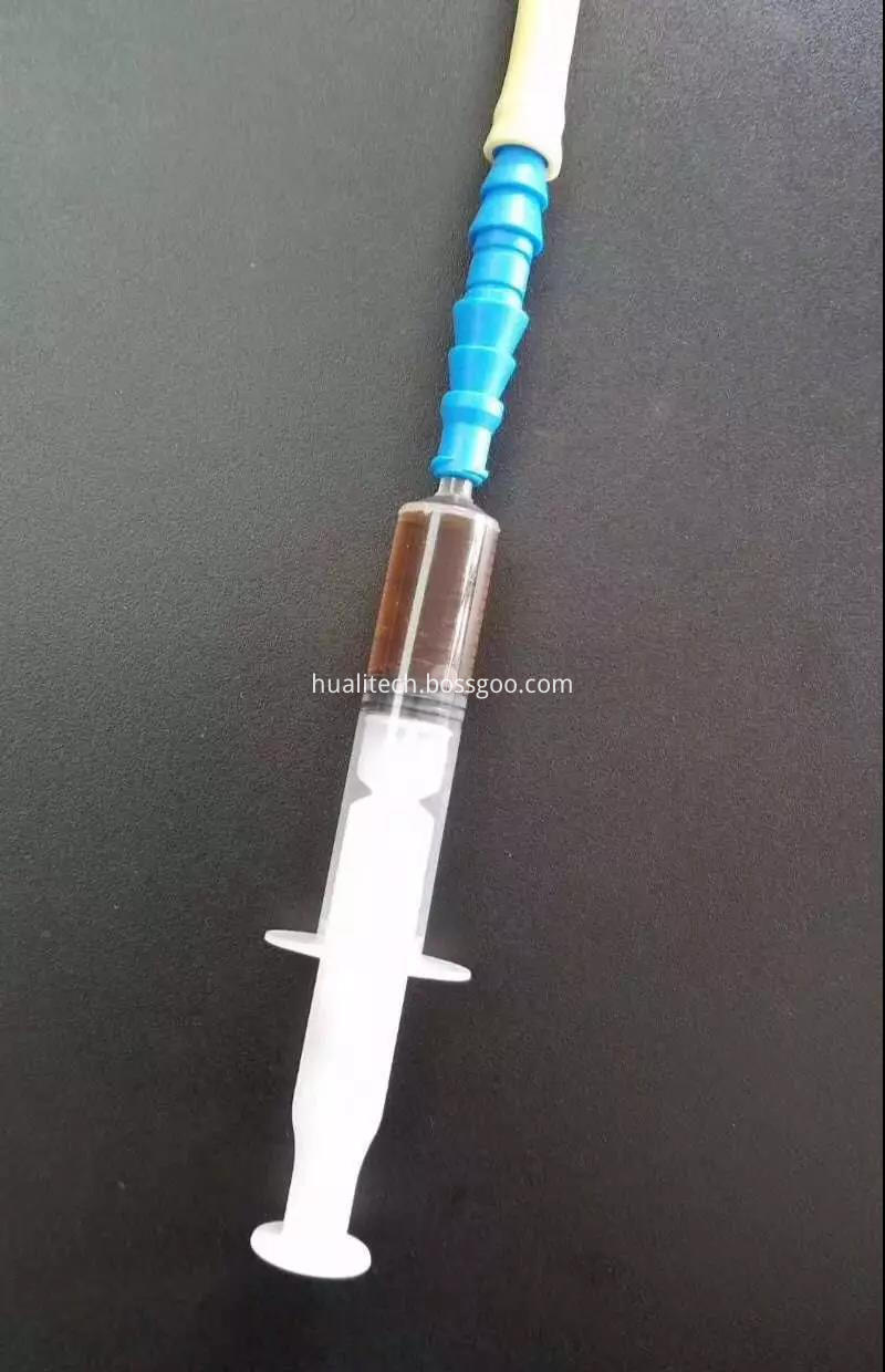 Connection with Syringe