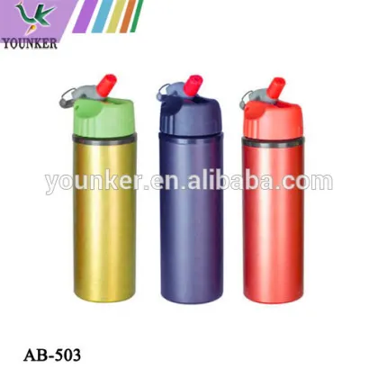 Aluminium sport water bottle/bicycle water bottle/outdoor travel bottle