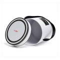 White & Black Biodegradable Round Box With Ribbon