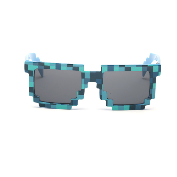 Pesta kebaruan 8-bit retro kacamata piksel kustom