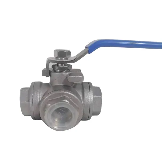 Threaded G1/2'' 3way Ball Valve L Type
