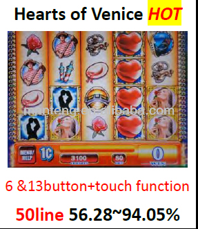 Hearts of Venice WMS NXT II Slot game pcb/ casino game pcb