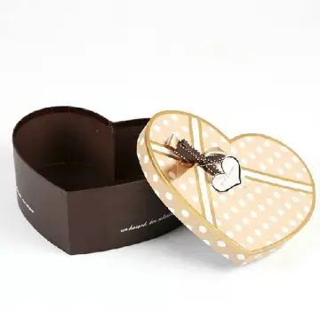Empty Heart Shape Chocolate Gift Boxes Packaging