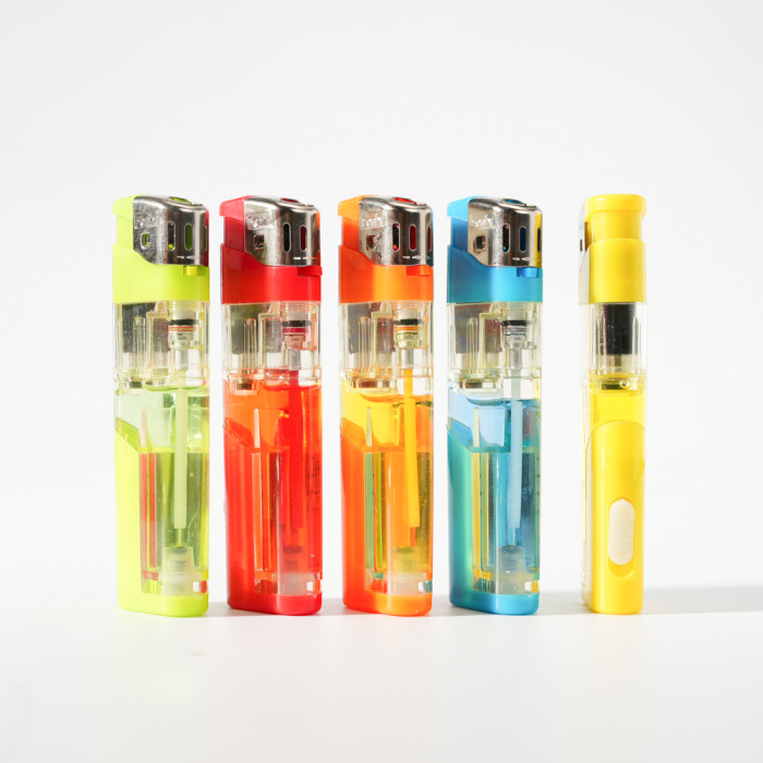 Пять цветных полупрозрачных мягкого пламени светлее со светодиодом