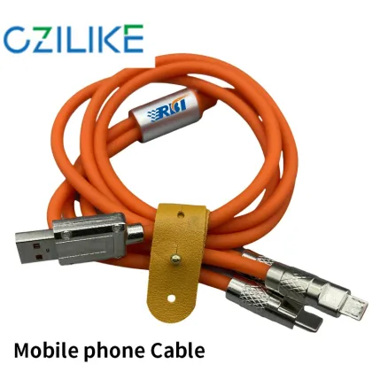 66W 6A Fast Charging Cable for Apple, Huawei, and Android Devices