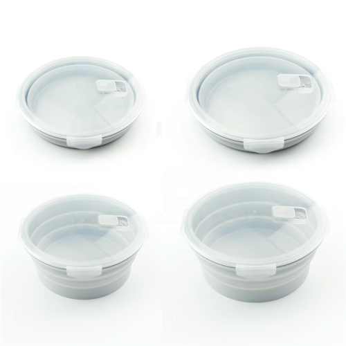 Food Grade Collapsible Round Sealed Lunch Box