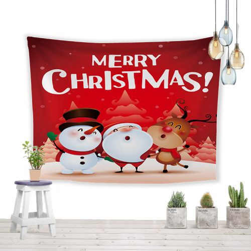 Digital Printing Cloth Christmas Series Home Decor Wall Hanging Cloth Factory