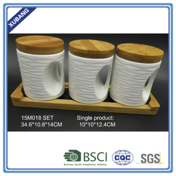 Hight quality ceramic modern storage jars with lid