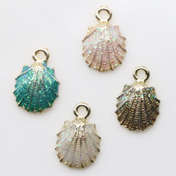 Glitter Muschel Perlen für Mädchen Frauen Ohrring Anhänger Herstellung Mode Armband Ornament Zubehör Access