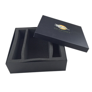 Nero confezione regalo confezione con spugna