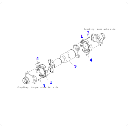 PROPELLER SHAFT 561-20-72003/5612072003 is applicable to the mining dump truck model HD785-7