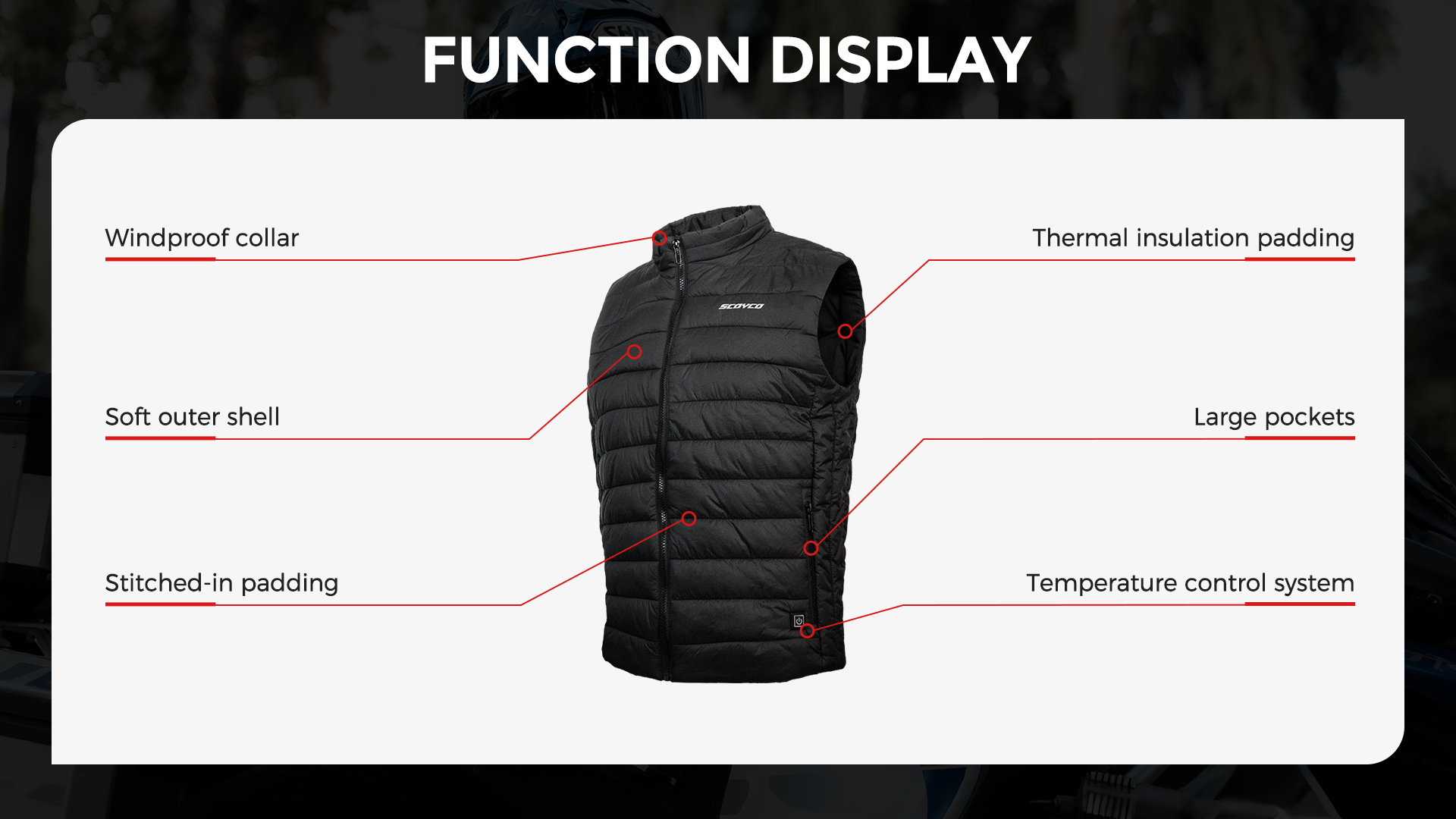 battery powered heated vest