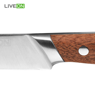 Wholesale Kitchen Wooden Handle Steel Utility Knife