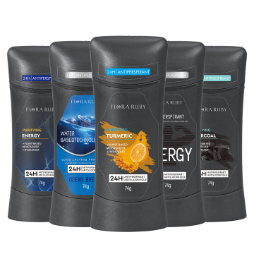 FLORA RUBY Men's Whole Body Stick Deodorant - Custom Wholesale 48H Natural Protection