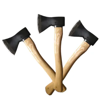 Comfortable hand tool wooden steel chopping axe