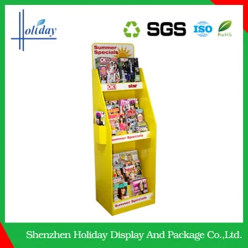 Customized Point of Sale Counter Top Display ,cardboard book /stationery/newspaper/magazine counter display stand