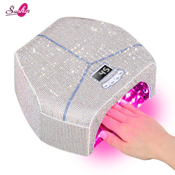 Séchante de vernis à gel UV professionnel: équipement de salon de beauté avec technologie de lumière rouge et conception de diamants luxueux
