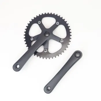 ZUKKA Bicycle Bike Crankset 48T x 170mm Steel Chain Ring Aluminum Arm for City Bike