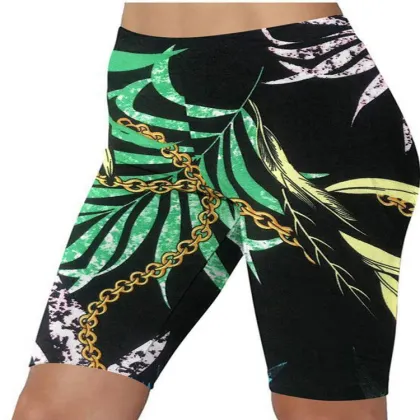 Natural Feelings High Waisted Plus Size Floral Print Leggings BMK001 S-5XL