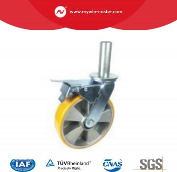 Mywin TPU Wheel and Alumium Core Scaffolding Caster with Total lock